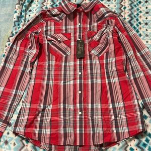 Wrangler button up long sleeve